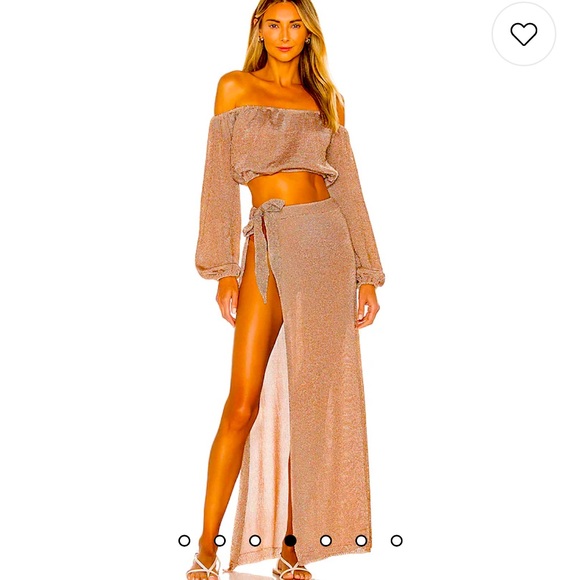 Nayelli Gold Top and Skirt